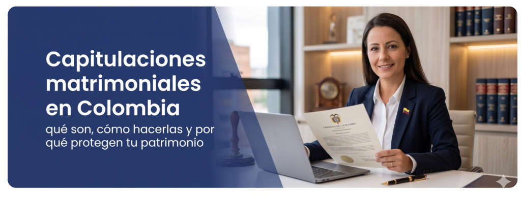 capitulaciones matrimoniales Colombia escritura pública notaría